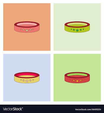 Circle circus or theater stage set vector image