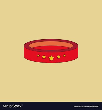 Circle circus or theater stage vector image