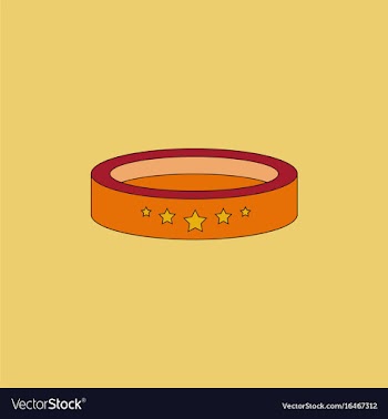 Circle circus or theater stage vector image