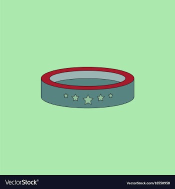 Circle circus or theater stage vector image