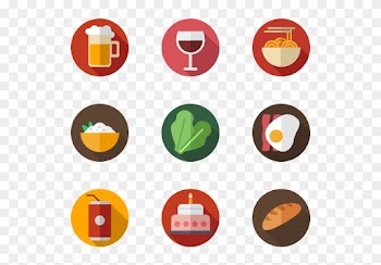 Circle Color Food - Food Vector Icon Png