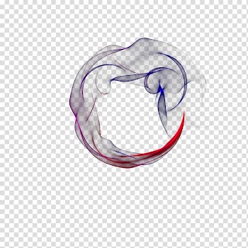 Circle color hot air smoke material transparent background PNG clipart