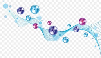 Circle Curve - Violet visual element vector 