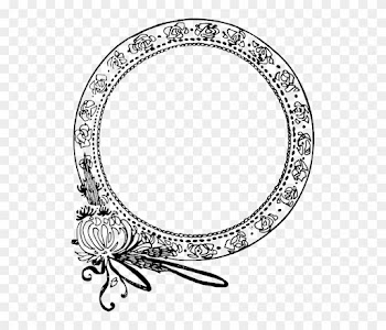 Circle, Decorative, Flower, Frame - Clipart Borders Round