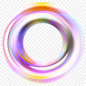 Circle Disk Color Ring Light - sound wave 