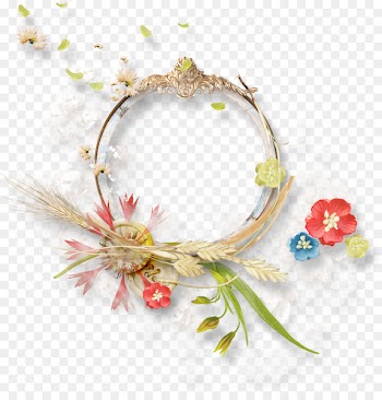 Circle Flower Picture frame - B. Frame squid rings 