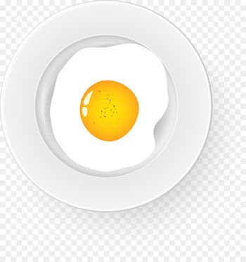 Circle Font - Delicious eggs vector material 