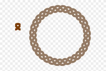 Circle Frame Braid Tan Clip Art At Clker - Cirkle Frame Png