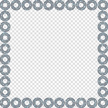 Circle frame Decorative arts, Blue circle decorative frame transparent background PNG clipart