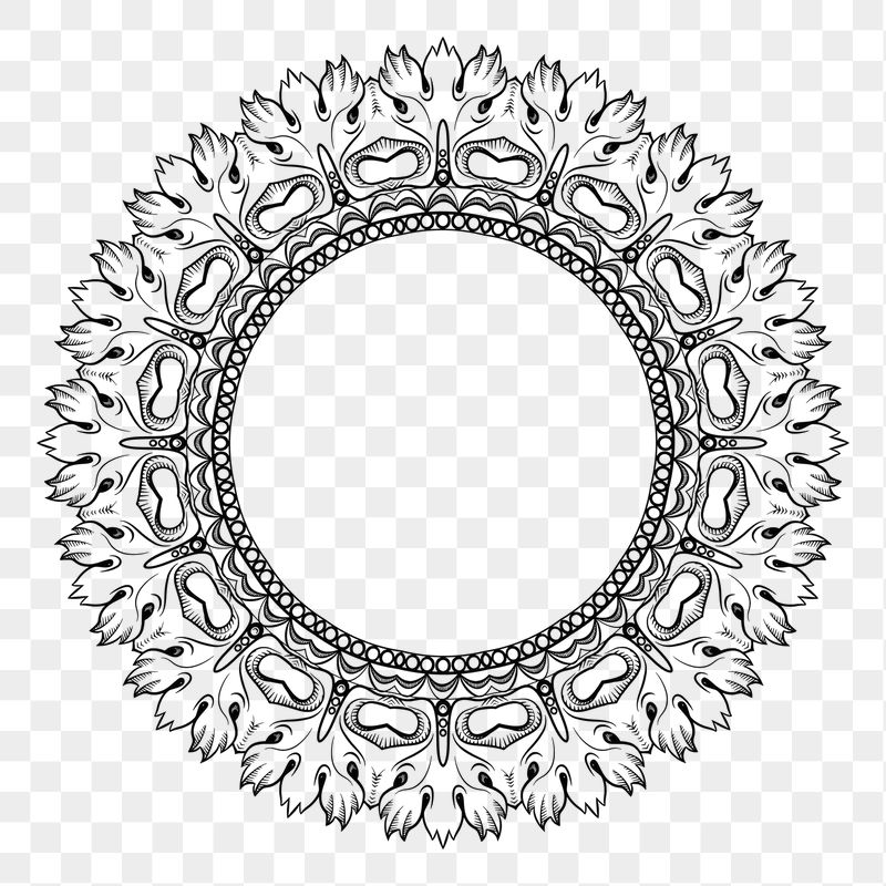 Circle frame png sticker illustration, | Free PNG - rawpixel
