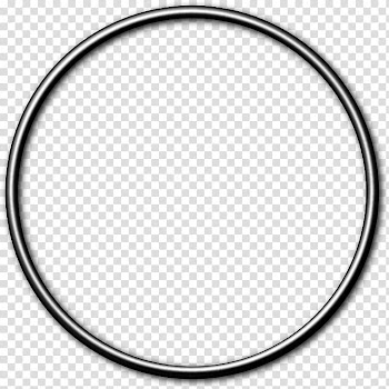 Circle Gasket O-ring Curtain Hoop rolling, silver frame transparent background PNG clipart