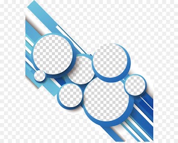 Circle Geometry Line - Blue abstract geometric lines circle 