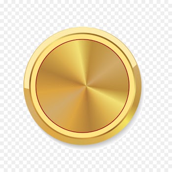Circle Gold Disk - Golden atmosphere Medal 