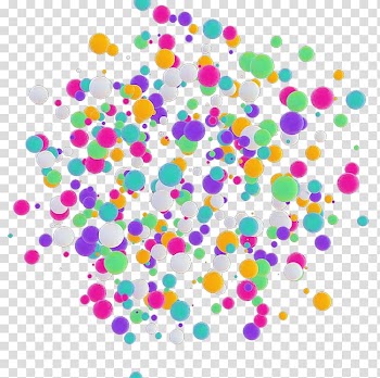 Circle Graphic design, Colored balloons transparent background PNG clipart