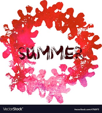 Circle grunge stamp with flowers vector image