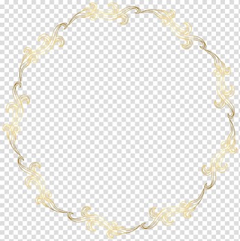 Circle Icon, Floral Gold Round Border , brown wreath illustration transparent background PNG clipart