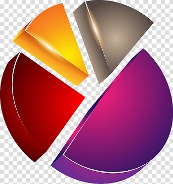 Circle Infographic Pie chart, Cartoon abstract geometric flat ring transparent background PNG clipart