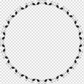 Circle Line Eyelash , leaf frame transparent background PNG clipart