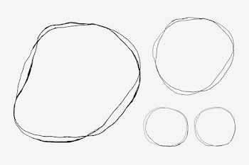 Circle line psd frame pencil drawing set