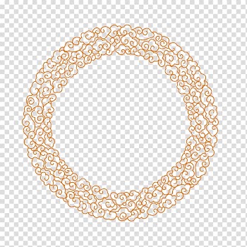 Circle Line, Red Clouds Flower Circle Hollow Circle transparent background PNG clipart