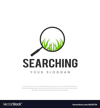 circle magnifying glass logo design search