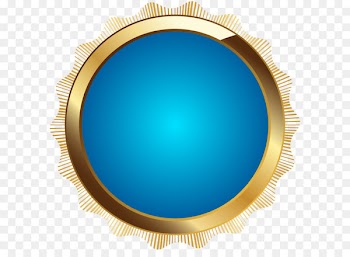 Circle Microsoft Azure - Seal Badge Blue PNG Transparent Clip Art 