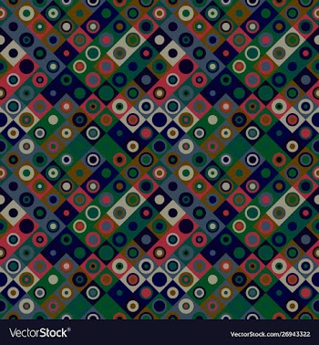 Circle mosaic pattern background - abstract design vector image