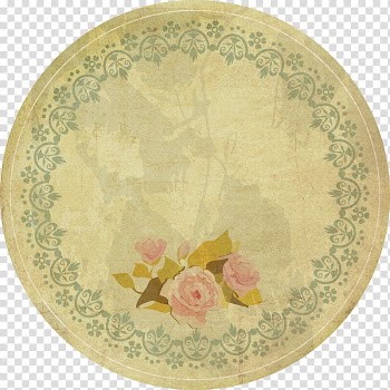 Circle Motif, Retro Flower Shading tab transparent background PNG clipart