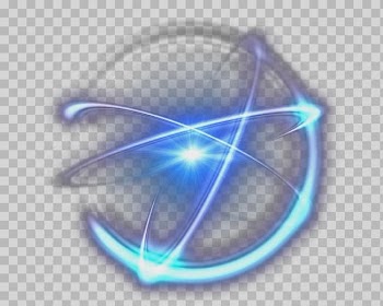 Circle of light, Light Halo Luminous efficacy Special Effects, Blue halo transparent background PNG clipart