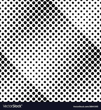 Circle pattern background - black and white vector image