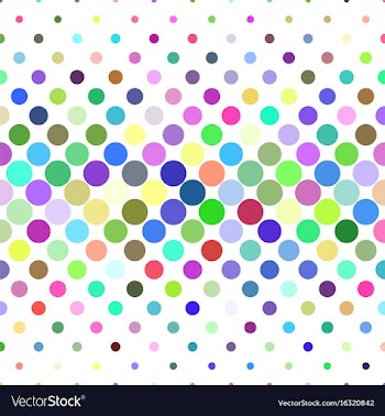 Circle pattern background - from dots vector image