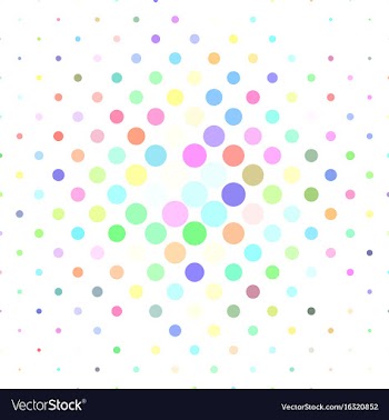 Circle pattern background - from dots vector image