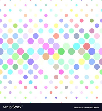 Circle pattern background - from dots vector image