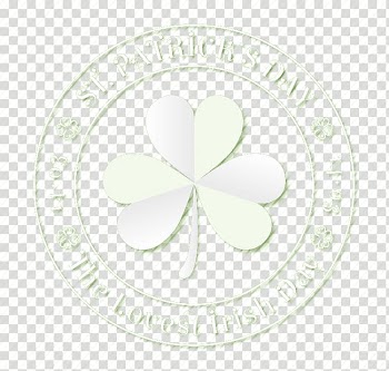 Circle Pattern, Fresh white clover transparent background PNG clipart