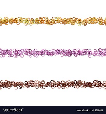 Circle pattern line text separator design set vector image