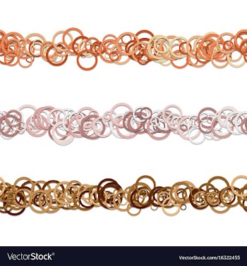 Circle pattern separator line decoration set from vector image