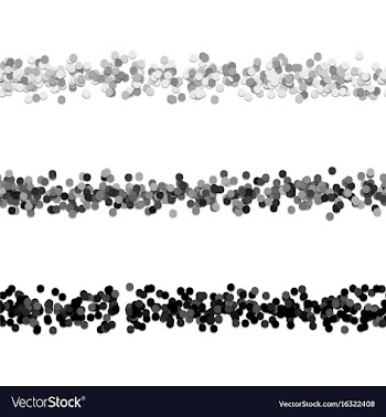 Circle pattern webpage separator line design set vector image