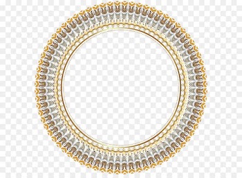 Circle Picture frame - Round Border Frame Transparent PNG Clip Art Image 