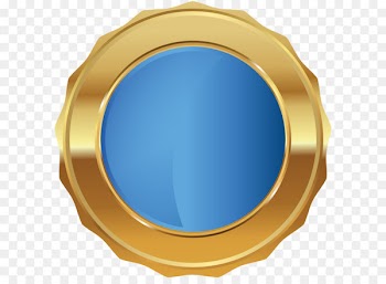 Circle Product Design Microsoft Azure - Gold Blue Seal Badge PNG Transparent Clip Art Image 