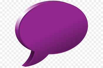 Circle Purple Font - Speech Bubble Purple Transparent PNG Image 
