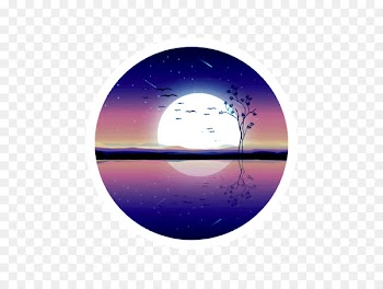 Circle Purple Sky Wallpaper - Vector lake of the moon 