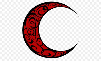 Circle Rim Crescent Logo Clip art - Tribal Moon 