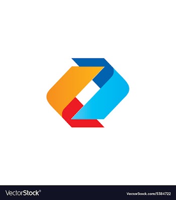  					Circle shape color technology logo vector image														