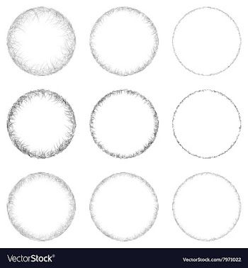 Circle Shape Set vector image