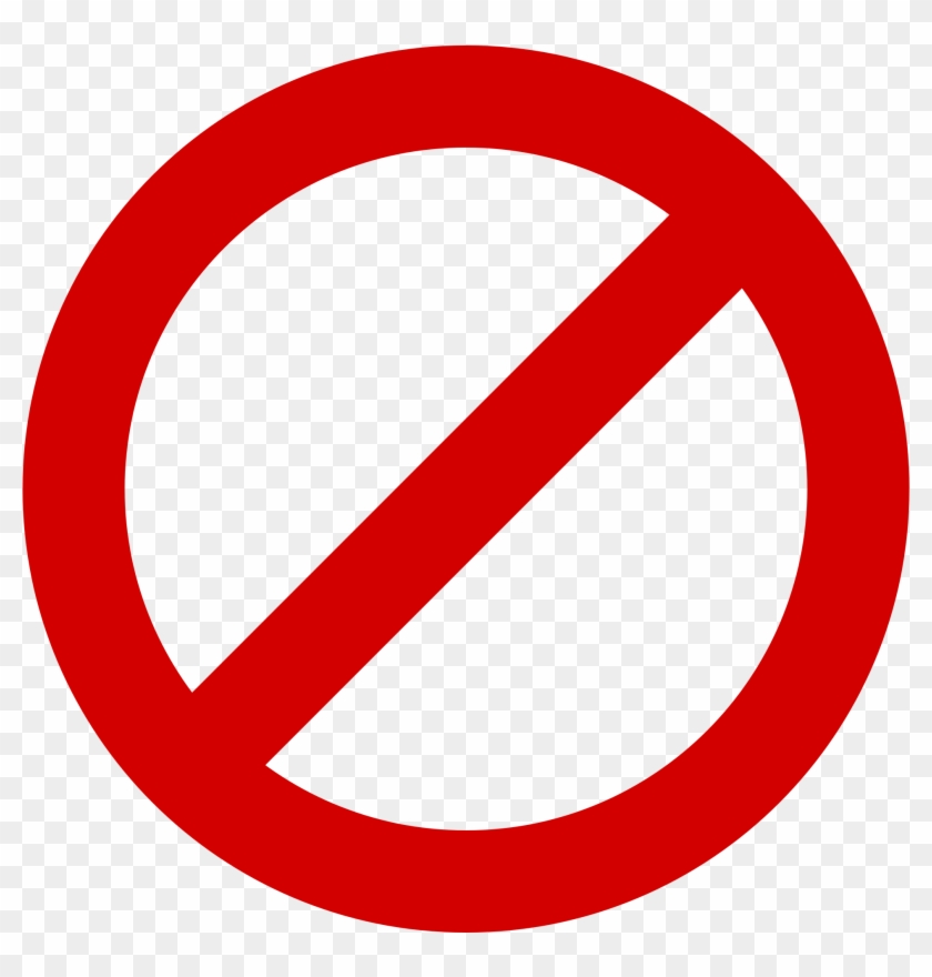 Circle Slash Png - Circle With Slash Transparent