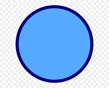 Circle Small Chosen Clip Art - Blue Circle With Border