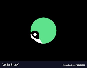 circle snail and bird logo