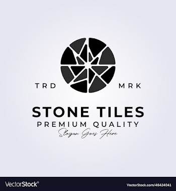 circle stone tiles vintage logo