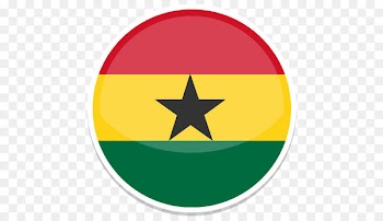 circle symbol yellow font - Ghana 
