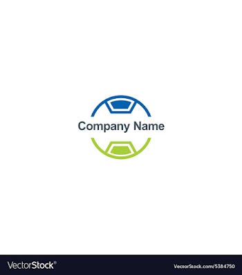  					Circle technology business logo vector image														